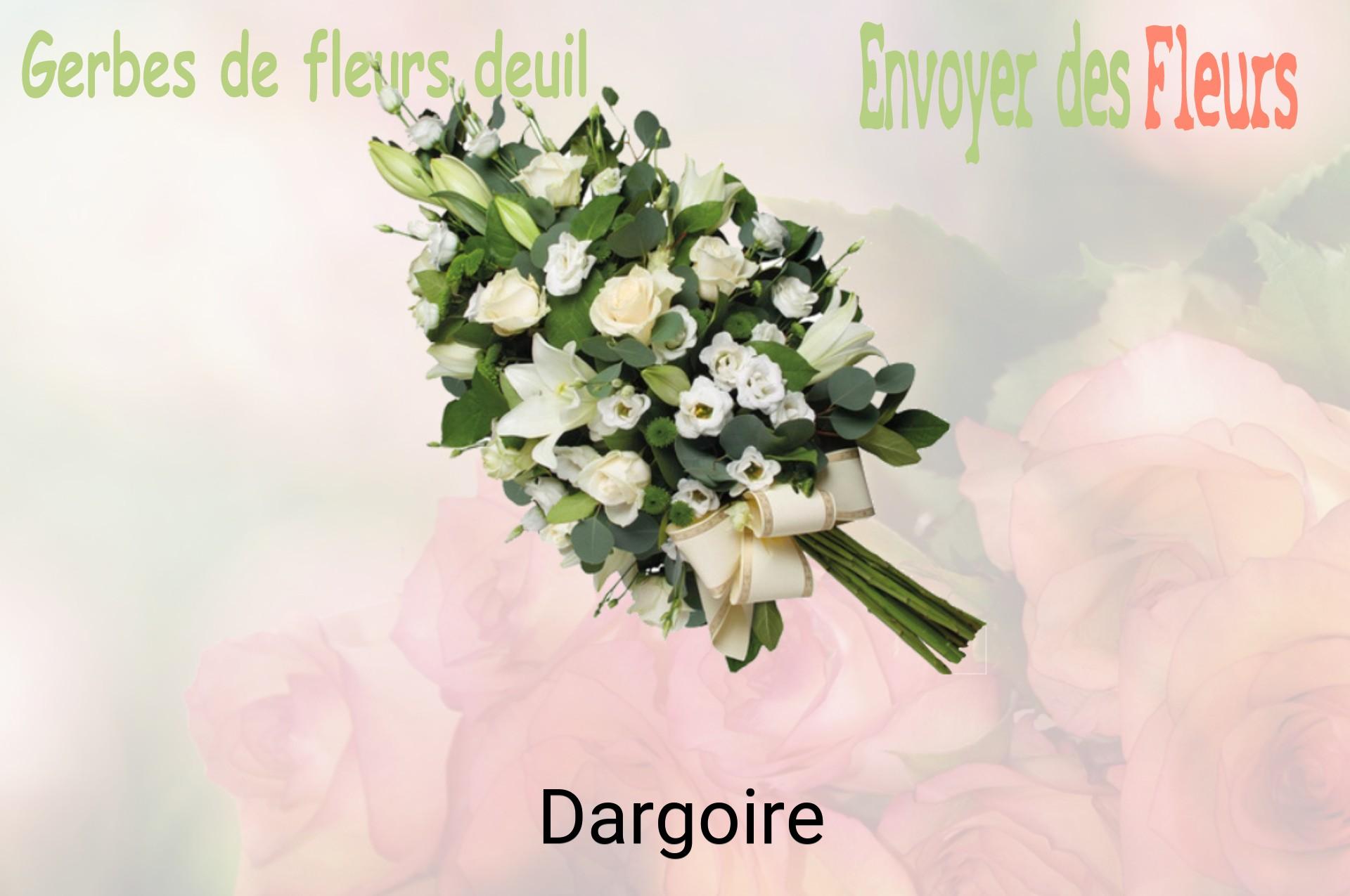 Gerbe de fleurs de deuil livrée à Dargoire
